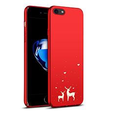 Handyhülle Hülle Kunststoff Schutzhülle Rentier für Apple iPhone 7 Rot