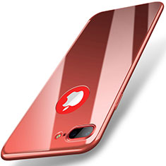 Handyhülle Hülle Kunststoff Schutzhülle Spiegel für Apple iPhone 8 Plus Rot