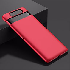 Handyhülle Hülle Kunststoff Schutzhülle Tasche Matt G01 für Samsung Galaxy A80 Rot