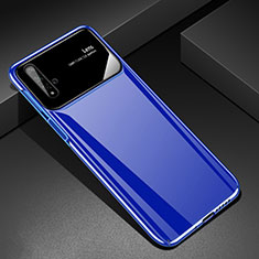 Handyhülle Hülle Kunststoff Schutzhülle Tasche Matt M01 für Huawei Honor 20S Blau