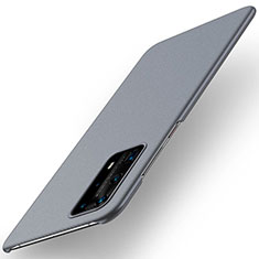 Handyhülle Hülle Kunststoff Schutzhülle Tasche Matt M01 für Huawei P40 Pro+ Plus Grau