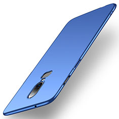 Handyhülle Hülle Kunststoff Schutzhülle Tasche Matt M01 für OnePlus 6 Blau