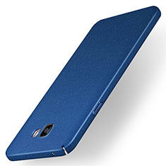 Handyhülle Hülle Kunststoff Schutzhülle Tasche Matt M01 für Samsung Galaxy A7 (2016) A7100 Blau