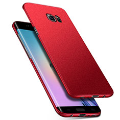 Handyhülle Hülle Kunststoff Schutzhülle Tasche Matt M01 für Samsung Galaxy S6 Edge+ Plus SM-G928F Rot