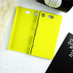 Handyhülle Hülle Kunststoff Schutzhülle Tasche Matt M01 für Sony Xperia XZ1 Compact Gelb