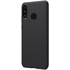 Handyhülle Hülle Kunststoff Schutzhülle Tasche Matt M02 für Huawei Nova 4e Schwarz