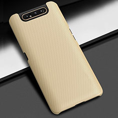Handyhülle Hülle Kunststoff Schutzhülle Tasche Matt M02 für Samsung Galaxy A90 4G Gold
