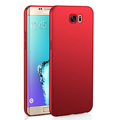 Handyhülle Hülle Kunststoff Schutzhülle Tasche Matt M03 für Samsung Galaxy S6 Edge SM-G925 Rot