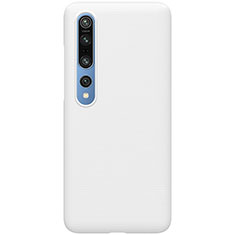 Handyhülle Hülle Kunststoff Schutzhülle Tasche Matt M04 für Xiaomi Mi 10 Pro Weiß