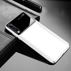 Handyhülle Hülle Kunststoff Schutzhülle Tasche Matt M06 für Huawei P20 Weiß