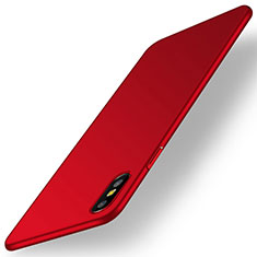Handyhülle Hülle Kunststoff Schutzhülle Tasche Matt M15 für Apple iPhone Xs Max Rot