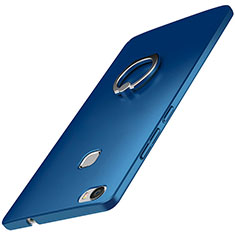 Handyhülle Hülle Kunststoff Schutzhülle Tasche Matt mit Fingerring Ständer A01 für Huawei Honor Note 8 Blau