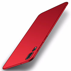 Handyhülle Hülle Kunststoff Schutzhülle Tasche Matt P01 für Huawei P20 Pro Rot