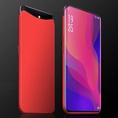 Handyhülle Hülle Kunststoff Schutzhülle Tasche Matt P01 für Oppo Find X Super Flash Edition Rot