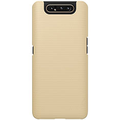 Handyhülle Hülle Kunststoff Schutzhülle Tasche Matt P01 für Samsung Galaxy A80 Gold