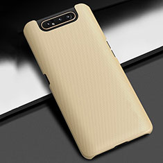 Handyhülle Hülle Kunststoff Schutzhülle Tasche Matt P02 für Samsung Galaxy A90 4G Gold