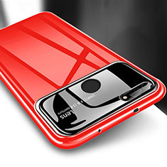 Handyhülle Hülle Kunststoff Schutzhülle Tasche Matt P04 für Huawei Honor V20 Rot