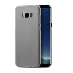 Handyhülle Hülle Kunststoff Schutzhülle Tasche Matt S01 für Samsung Galaxy S8 Grau