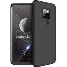 Handyhülle Hülle Kunststoff Schutzhülle Tasche Matt Vorder und Rückseite 360 Grad F01 für Huawei Mate 20 Schwarz