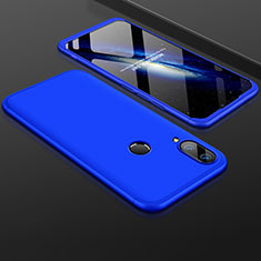 Handyhülle Hülle Kunststoff Schutzhülle Tasche Matt Vorder und Rückseite 360 Grad für Huawei Enjoy 9 Plus Blau