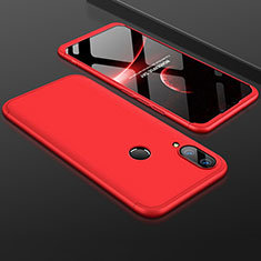 Handyhülle Hülle Kunststoff Schutzhülle Tasche Matt Vorder und Rückseite 360 Grad für Huawei Enjoy 9 Plus Rot