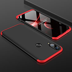 Handyhülle Hülle Kunststoff Schutzhülle Tasche Matt Vorder und Rückseite 360 Grad für Huawei Enjoy 9 Plus Rot und Schwarz