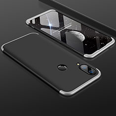 Handyhülle Hülle Kunststoff Schutzhülle Tasche Matt Vorder und Rückseite 360 Grad für Huawei Enjoy 9 Plus Silber