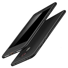 Handyhülle Hülle Kunststoff Schutzhülle Tasche Matt Vorder und Rückseite 360 Grad für Huawei Honor 7 Dual SIM Schwarz