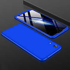 Handyhülle Hülle Kunststoff Schutzhülle Tasche Matt Vorder und Rückseite 360 Grad für Huawei Honor 8A Blau