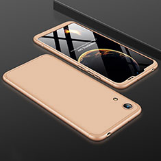 Handyhülle Hülle Kunststoff Schutzhülle Tasche Matt Vorder und Rückseite 360 Grad für Huawei Honor 8A Gold