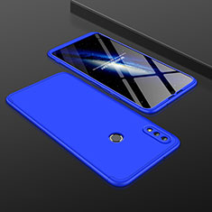 Handyhülle Hülle Kunststoff Schutzhülle Tasche Matt Vorder und Rückseite 360 Grad für Huawei Honor 8X Blau