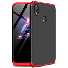Handyhülle Hülle Kunststoff Schutzhülle Tasche Matt Vorder und Rückseite 360 Grad für Huawei Honor 8X Max Rot und Schwarz