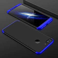 Handyhülle Hülle Kunststoff Schutzhülle Tasche Matt Vorder und Rückseite 360 Grad für Huawei Honor 9 Lite Blau und Schwarz
