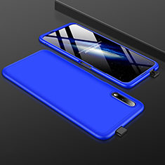Handyhülle Hülle Kunststoff Schutzhülle Tasche Matt Vorder und Rückseite 360 Grad für Huawei Honor 9X Blau