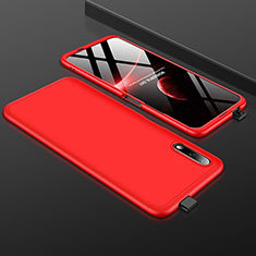 Handyhülle Hülle Kunststoff Schutzhülle Tasche Matt Vorder und Rückseite 360 Grad für Huawei Honor 9X Rot