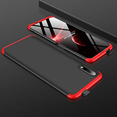 Handyhülle Hülle Kunststoff Schutzhülle Tasche Matt Vorder und Rückseite 360 Grad für Huawei Honor 9X Rot und Schwarz