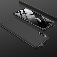 Handyhülle Hülle Kunststoff Schutzhülle Tasche Matt Vorder und Rückseite 360 Grad für Huawei Honor 9X Schwarz
