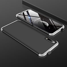 Handyhülle Hülle Kunststoff Schutzhülle Tasche Matt Vorder und Rückseite 360 Grad für Huawei Honor 9X Silber und Schwarz