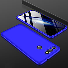 Handyhülle Hülle Kunststoff Schutzhülle Tasche Matt Vorder und Rückseite 360 Grad für Huawei Honor V20 Blau