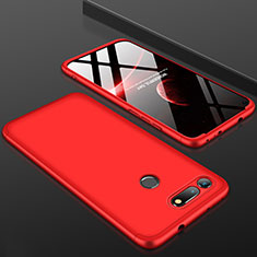 Handyhülle Hülle Kunststoff Schutzhülle Tasche Matt Vorder und Rückseite 360 Grad für Huawei Honor V20 Rot