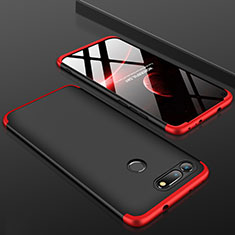 Handyhülle Hülle Kunststoff Schutzhülle Tasche Matt Vorder und Rückseite 360 Grad für Huawei Honor View 20 Rot und Schwarz