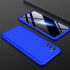 Handyhülle Hülle Kunststoff Schutzhülle Tasche Matt Vorder und Rückseite 360 Grad für Huawei Honor View 30 5G Blau