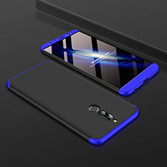 Handyhülle Hülle Kunststoff Schutzhülle Tasche Matt Vorder und Rückseite 360 Grad für Huawei Mate 10 Lite Blau und Schwarz