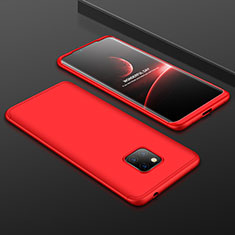 Handyhülle Hülle Kunststoff Schutzhülle Tasche Matt Vorder und Rückseite 360 Grad für Huawei Mate 20 Pro Rot