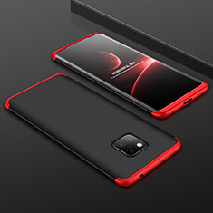 Handyhülle Hülle Kunststoff Schutzhülle Tasche Matt Vorder und Rückseite 360 Grad für Huawei Mate 20 Pro Rot und Schwarz