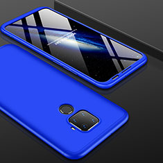 Handyhülle Hülle Kunststoff Schutzhülle Tasche Matt Vorder und Rückseite 360 Grad für Huawei Mate 30 Lite Blau