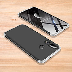 Handyhülle Hülle Kunststoff Schutzhülle Tasche Matt Vorder und Rückseite 360 Grad für Huawei Nova 4 Silber