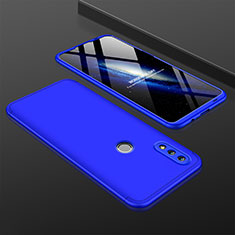 Handyhülle Hülle Kunststoff Schutzhülle Tasche Matt Vorder und Rückseite 360 Grad für Huawei P Smart (2019) Blau