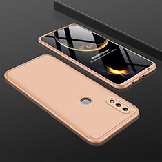 Handyhülle Hülle Kunststoff Schutzhülle Tasche Matt Vorder und Rückseite 360 Grad für Huawei P Smart (2019) Gold