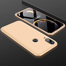 Handyhülle Hülle Kunststoff Schutzhülle Tasche Matt Vorder und Rückseite 360 Grad für Huawei P Smart+ Plus Gold